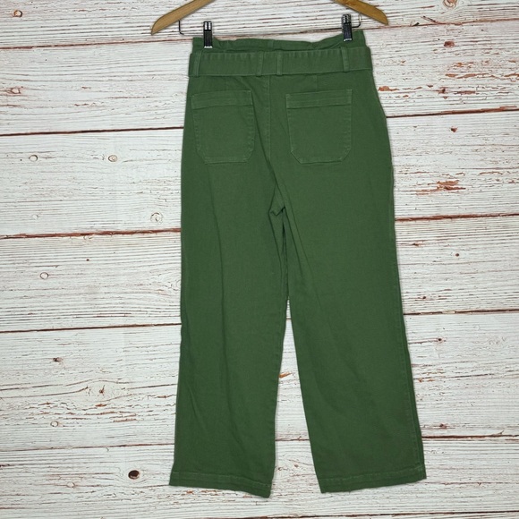 Lulus Dillon Olive Green Self-Tie Cropped Jeans Sz 25 - Picture 10 of 15
